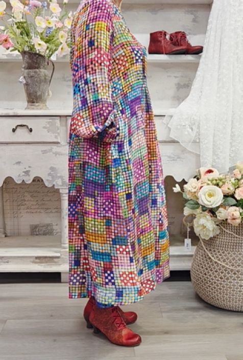 Sahara mekko GRD5196 Multi Colour Glass Tiles aivan upea värikäs ruutukuosi tuotekuva 2 Sahara mekko GRD5196 Multi Colour Glass Tiles aivan upea värikäs ruutukuosi tuotekuva 2