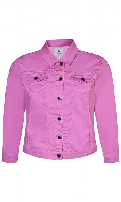 Zhenzi farkkutakki 200253 vaaleanpunainen Tyylikas klassikko farkkutakki ihanassa lempeassa vaaleanpunaisessa. Ajaton malli
