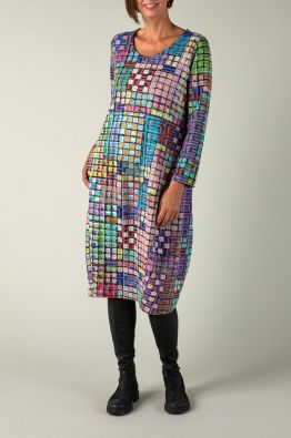 Sahara mekko SPD6734 Coloured Glass Tiles Bubble värikäs kuosi jossa päällä tekstuuri ompelu