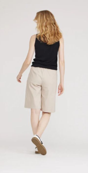 Laurie shortsit Donna 100861 Donna Loose leveät mukavat lahkeet Grey Sand tuotekuva 1
