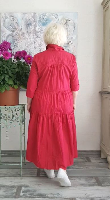 MASAI mekko Narek Persian Red ihana pehmeä puuvilla mekko tuotekuva 2