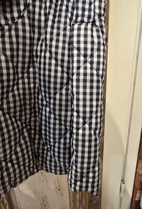 Pont Neuf KAKSIPUOLINEN ihana takki Liva Mustavalkoinen ruutukuosi / solid musta tuotekuva 5