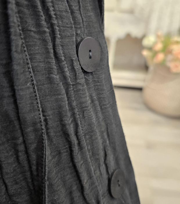 Grizas klassikko jakku 7331 Musta ihana hupullinen "taiteilijan" jakku tekstuurilla tuotekuva 8 Grizas klassikko jakku 7331 Musta ihana hupullinen "taiteilijan" jakku tekstuurilla tuotekuva 8