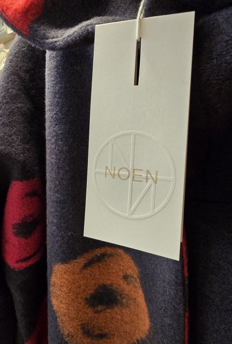 NOEN villatakki ohuella vuorella 87147 suloinen malli kukilla harmaa pohja tuotekuva 5