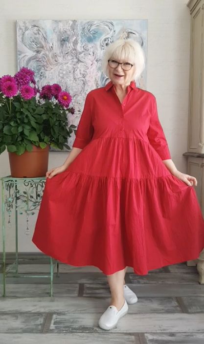 MASAI mekko Narek Persian Red ihana pehmeä puuvilla mekko tuotekuva 1
