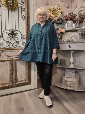 GRIZAS Grizas paita/tunika 52230 (616)  petroli ihana silkki/puuvilla malli