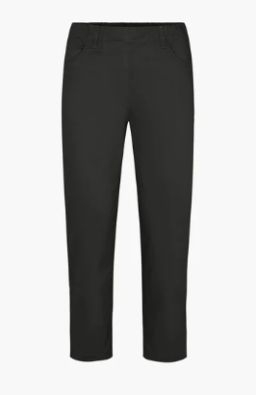 Laurie housut Patricia Regular Cropped Musta todella mukavat käyttöhousut