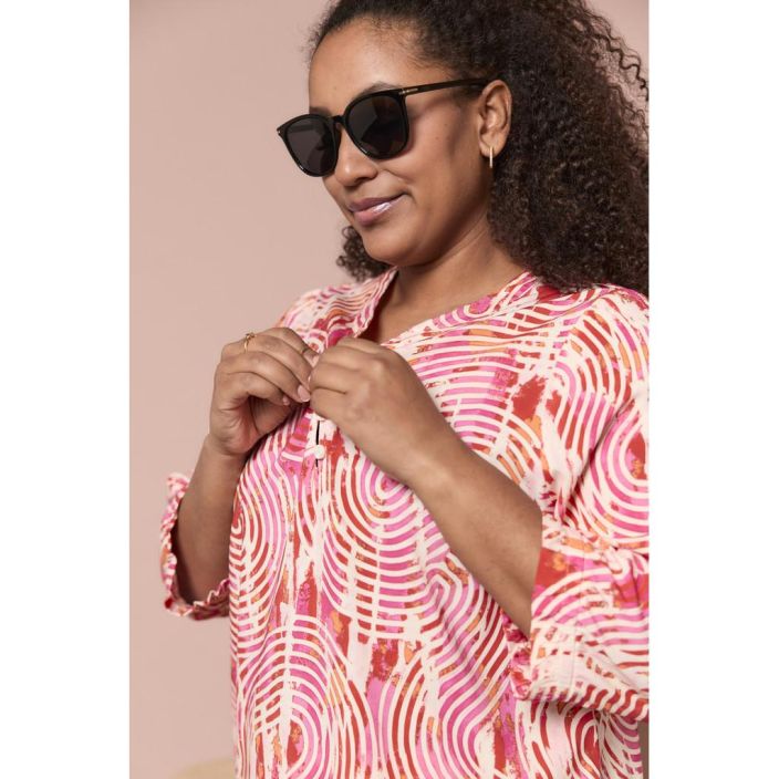 Pont Neuf tunika Blake V4399 värikäs fuksia/pinkki kuvio tuotekuva 1