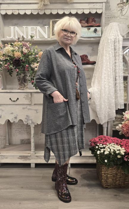 THING jakku 7079 Anthracite kaunis harmaa  tilava jakku joka kruunaa asut tuotekuva 1