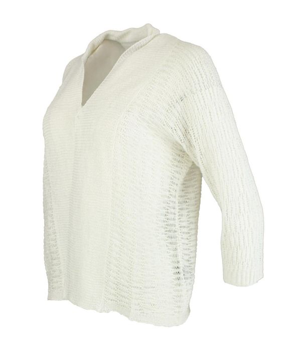 Boheme neulejakku B13184 Offwhite äärettömän mukava neulos tuotekuva 2