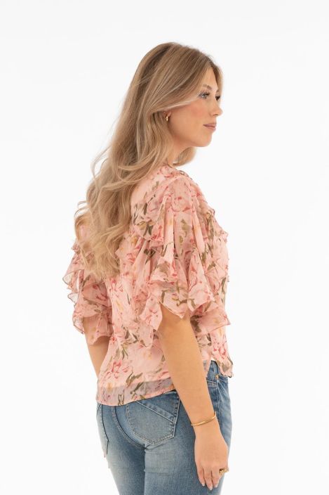 Capri Collection pusero Blossom Roosa kaunis paita sifongista vuorattu tuotekuva 3