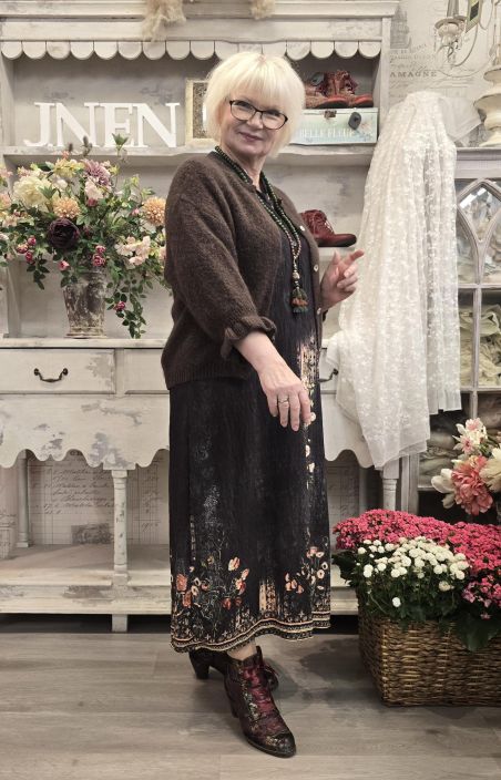 Marta du Château pörröinen neulejakku 2413 Ihana ruskea todella mukava pörröneule tuotekuva 1