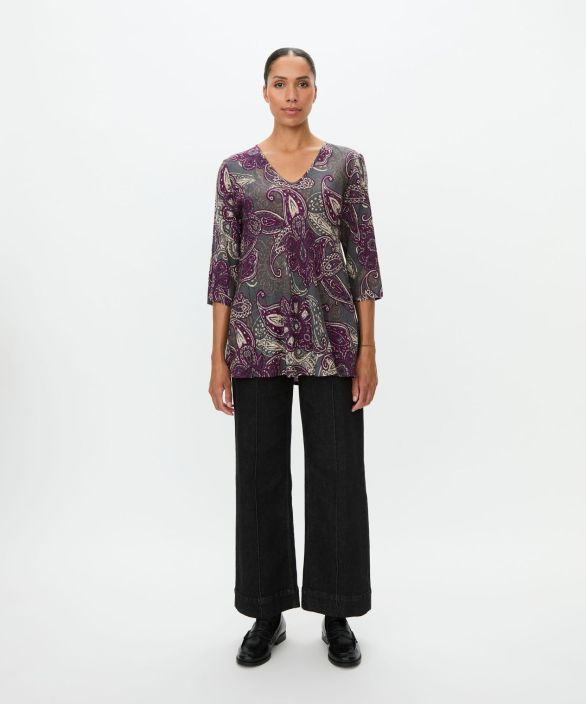 MASAI paita Kata Gloxinia Purppura harmaa taiteellinen kuosi tuotekuva 2 MASAI paita Kata Gloxinia Purppura harmaa taiteellinen kuosi tuotekuva 2