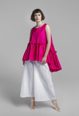 IGOR IGOR tunika Giuseppe pinkki hihaton upea yläosa