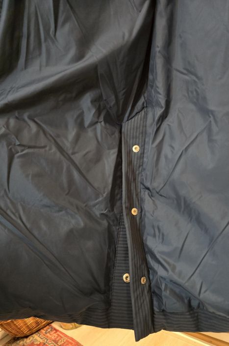 MASAI untuvatakki Torinne Navy Blazer pitkä tyylikäs raidallinen takki tuotekuva 2