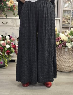 THING leveät housut 7300 ainutlaatuinen ruutu-tekstuuri