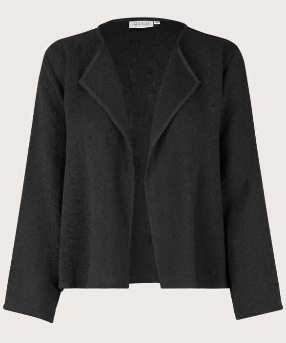 MASAI jakku Julitta musta neule Jotkut klassikot palaavat vahvasti kaudesta toiseen - ja tama kaunis boucle-takki on yksi