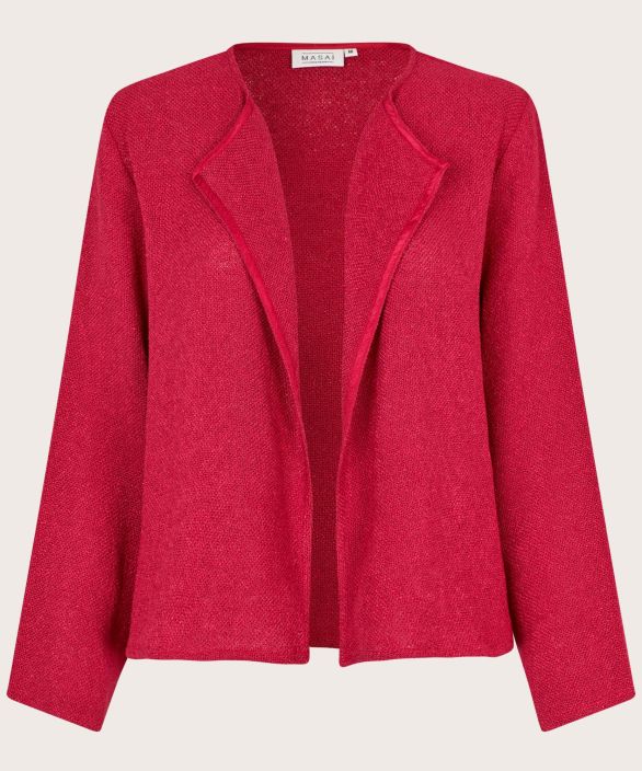 MASAI neulejakku Julitta (Persian Red) klassikko laadusta boucle tuotekuva 4