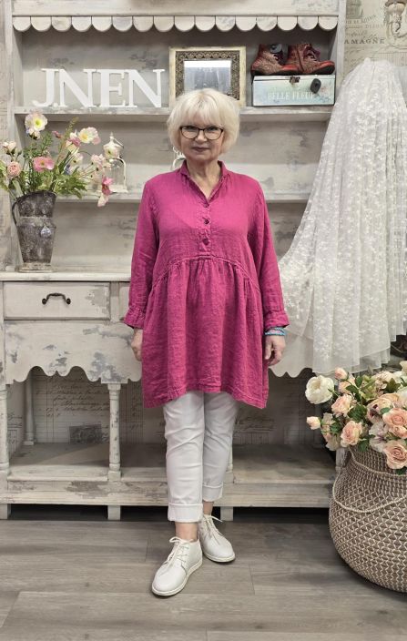 Grizas pellavatunika 52762 Pinkki tyylikäs ja romanttinen malli tuotekuva 4