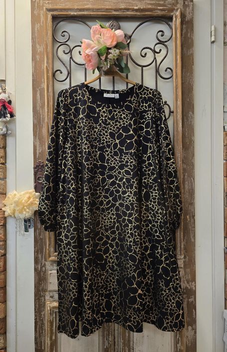 MASAI mekko Noam Gold kaunis juhlava kultaisella kuosilla tuotekuva 1