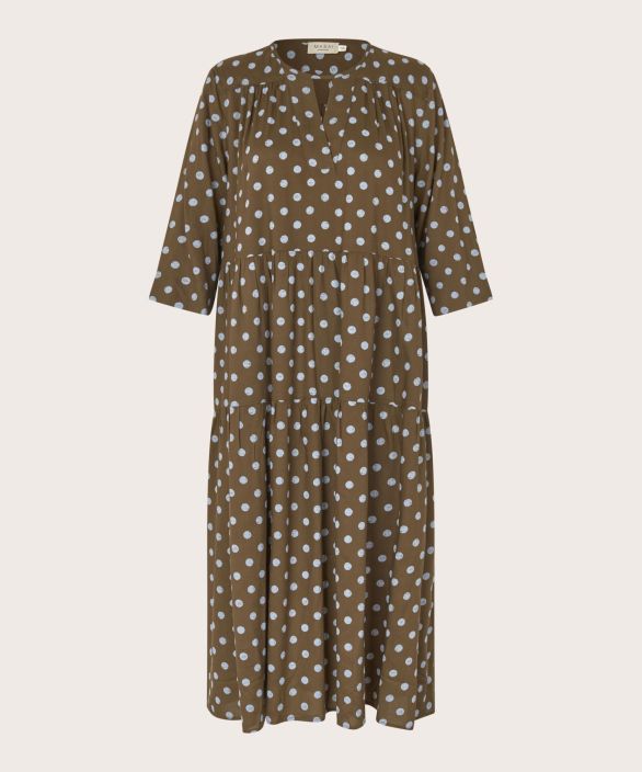 MASAI mekko Nobina Slate ruskea, siniset täplät tyylikäs malli tuotekuva 3