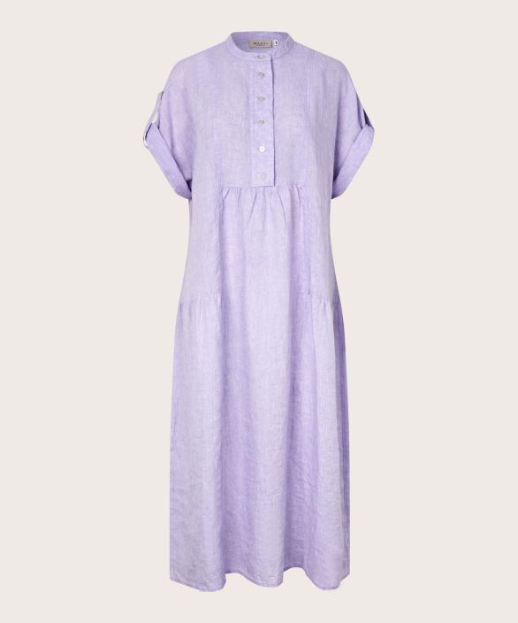 MASAI pellavamekko Oswalsa Lavender romanttiset rypytykset ilmavassa mekossa tuotekuva 3