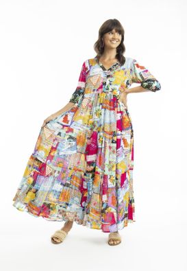 ESCAPE Escape mekko Lana 30092 ihana kesäinen ja värikäs kuosi