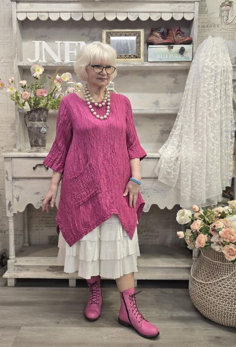 Grizas klassikko tunika 5134 Pinkki upea jokaisen vaatekaapin kulmakivi tuotekuva 4