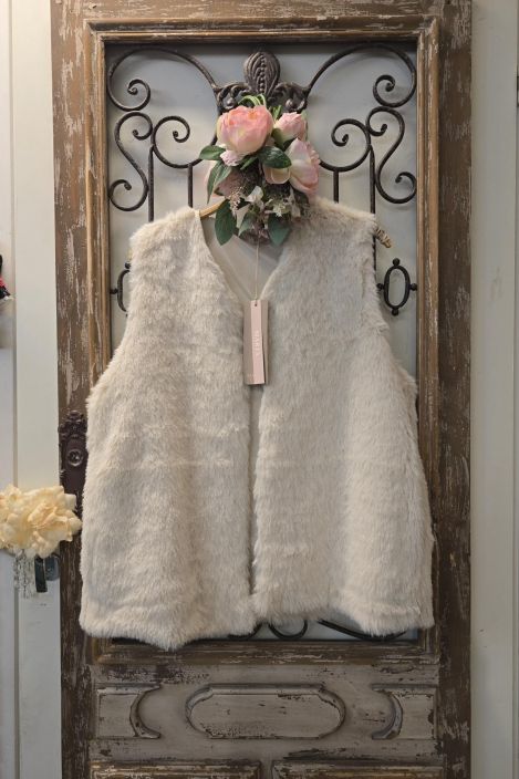 Marta du Chateau porroinen liivi 85896 Beige sopo porrojakku koristamaan asusi Marta du Chateau mallistolta suloinen