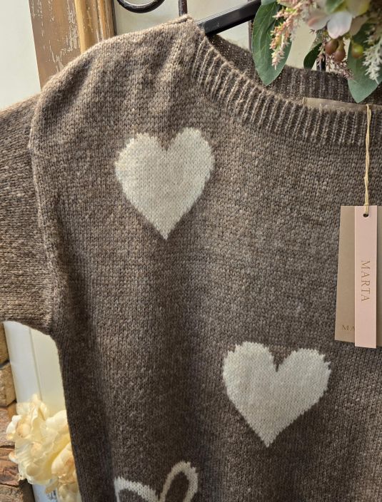 Marta du Château ihanan mukava sydänkuosi neule Amarante 64023 Fango tuotekuva 3 Marta du Château ihanan mukava sydänkuosi neule Amarante 64023 Fango tuotekuva 3