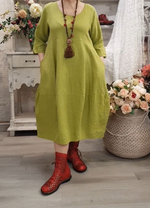 THING mekko 7149 Olive kaunis vihreä, balloona helmainen supersuosikki tuotekuva 3