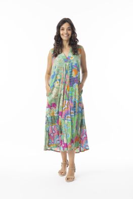 Orientique mekko 20129 Santa Cruz täydellinen hihaton kesämekko