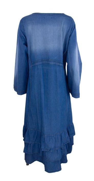 Boheme farkkumekko B13223 Ihanat frillakerrokset helmassa tuotekuva 3