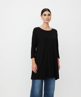 MASAI MASAI tunika Gertine Musta pehmeä viskoositrikoo malli