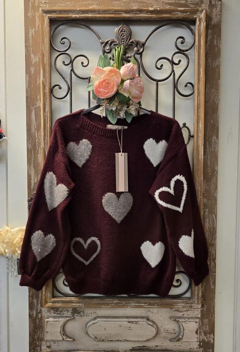 Marta du Chateau ihanan mukava sydankuosi neule Amarante 64023 Wine viininpunainen Erinomaisen hinta-laatusuhteen omaavassa Marta du Chateau ihanan mukava sydankuosi neule Amarante 64023 Wine viininpunainen Erinomaisen hinta-laatusuhteen omaavassa