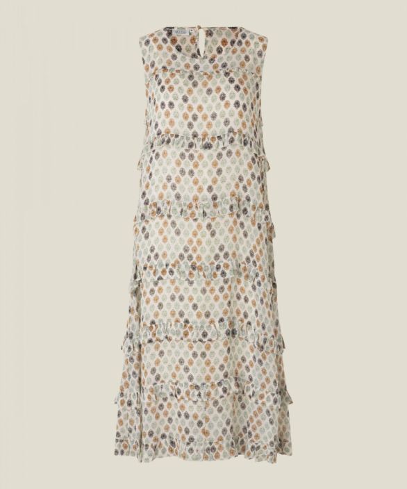MASAI mekko Nilas (Desert sage) Esittele naisellisuuttasi tassa romanttisessa mekossa! Hihaton mekko designattu kevyeen,