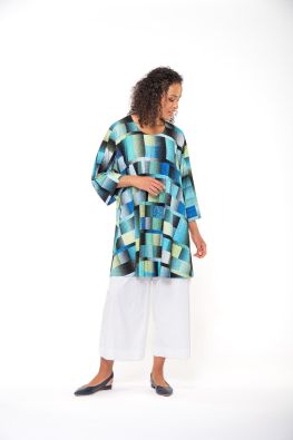 AINO Aino tunika Bianca Viva kauniit ruudut ja pallot