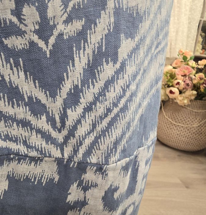 Blueberry mekko 9771 Sky sininen pehmeä pellava tulppaanihelma tuotekuva 6