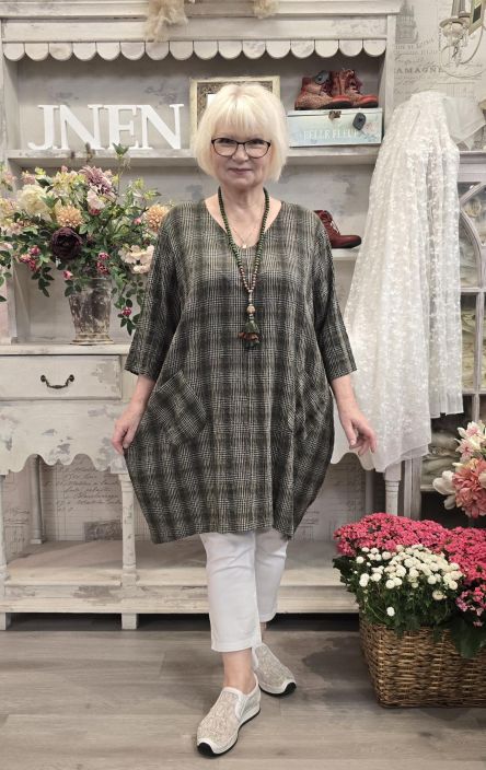 THING mekko 7059 Herb Vihrean savyt, beige, THING on ihana meilla uusi mallisto josta loytyy upeita luonnonmateriaaleista