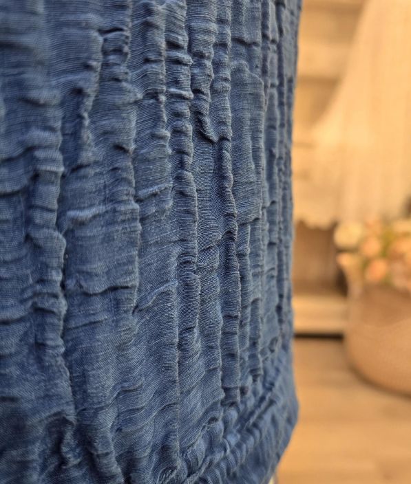 Grizas paita 52730 Sininen tyylikäs takaa pidempi malli pehmeästä silkki/pellavasta tuotekuva 5 Grizas paita 52730 Sininen tyylikäs takaa pidempi malli pehmeästä silkki/pellavasta tuotekuva 5