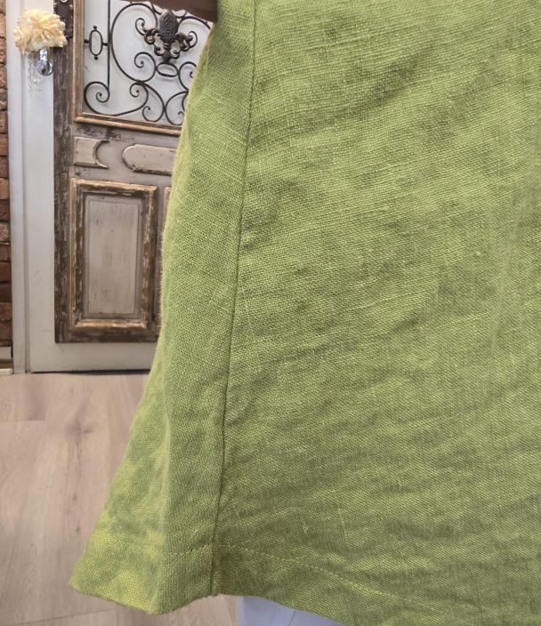 THING tunika/mekko 7148 Olive kaunis vihreä A-linjainen malli uniikilla helmalla tuotekuva 6