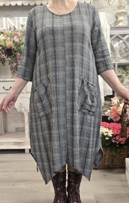 THING mekko 7097 Silver Tyylikäs ja ajaton haalistettu ruutukuosi tuotekuva 5