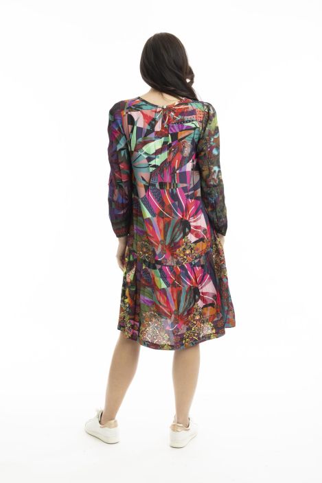 Orientique mekko 71555 Jungle digital värikäs kuosi mukavasta rayonista (viskoosi) tuotekuva 2