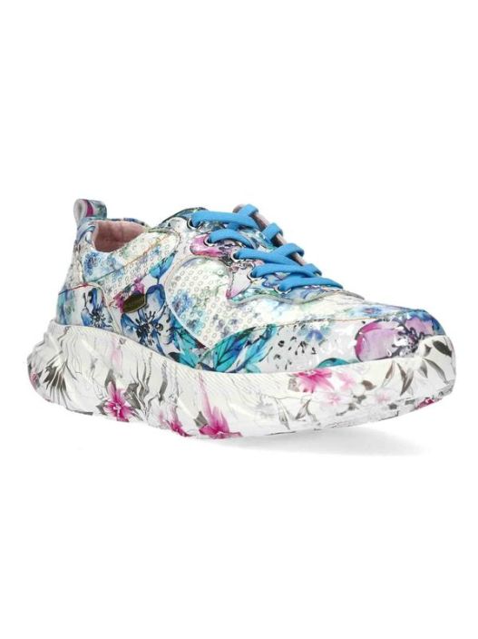 Laura Vita kengät Sofiao 07 Bleu siniset ihanat kukkakuosit tuotekuva 1