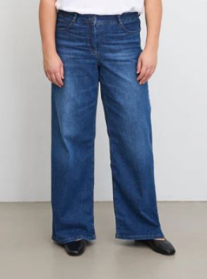 Laurie farkut Carol Loose Washed blue denim rennot ja mukavat leveät farkut