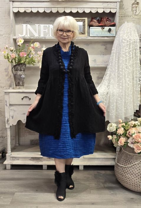 Grizas klassikko laatu jakku 71383 Musta Uniikki aaltoileva malli tuotekuva 1