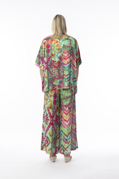 Orientique Boxy paita 72567 Crafty Digital kauniit murretut sävyt ihanassa kuosissa tuotekuva 1