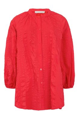 NOEN NOEN paita 86280 Scarlet Red punainen kaunis krepattu puuvilla