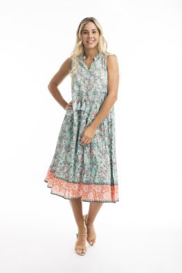 Orientique mekko 20026 Ishigaki Aivan upea boho mekko