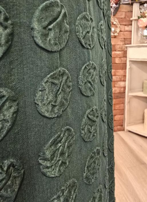 Grizas silkki tunika/mekko 51604 (616) Vihreä laadukasta silkkiä ajattomalla pallokuosilla tuotekuva 7